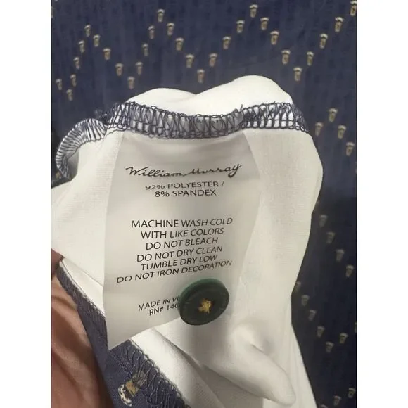 William Murray Men's Performance Golf Polo Shirt‎  Beer Keep Em Coming Blue XXL - Picture 7 of 7